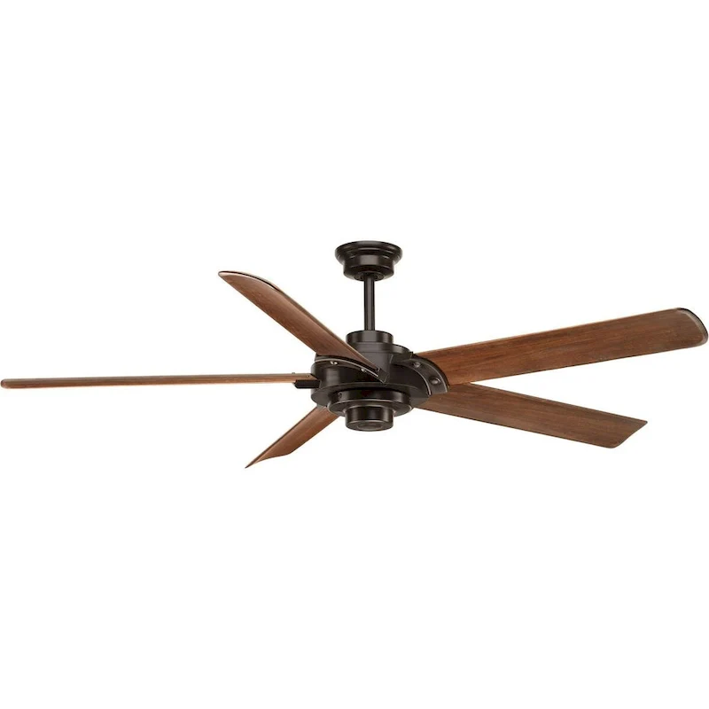 Ellwood Collection 68  Carved Wood Blade Ceiling Fan - 68 in x 68 in x 15.7 in