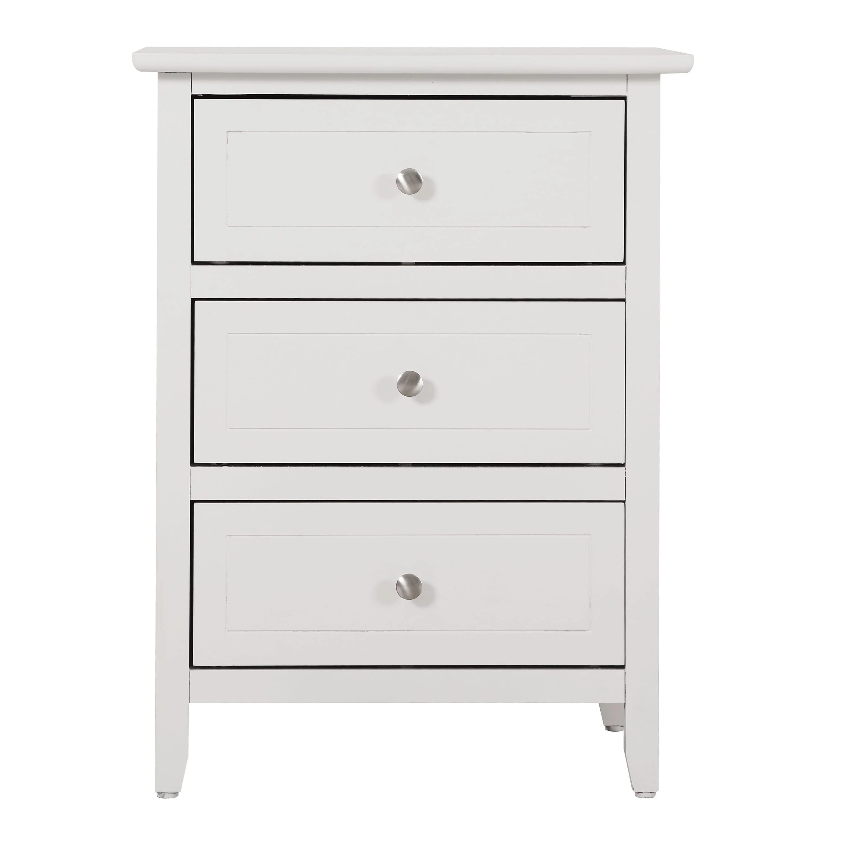 Daniel 3-drawer Transitional Wooden Nightstand
