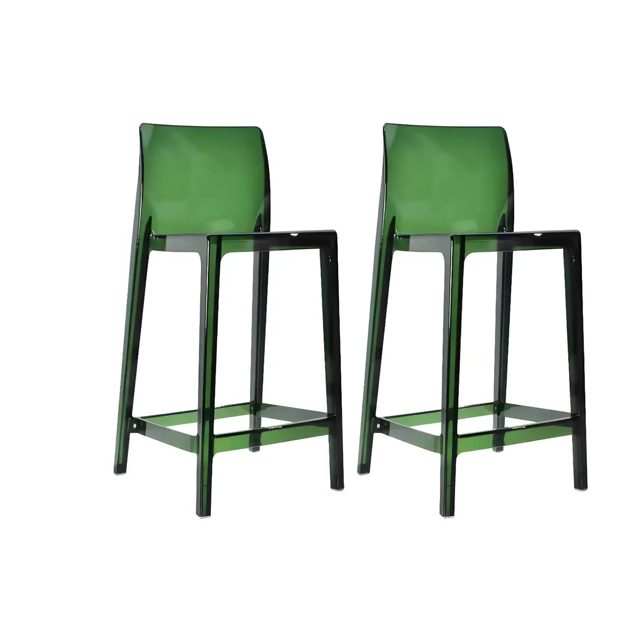 Modern Acrylic Transparent Stylish Rectangle Bar Stool