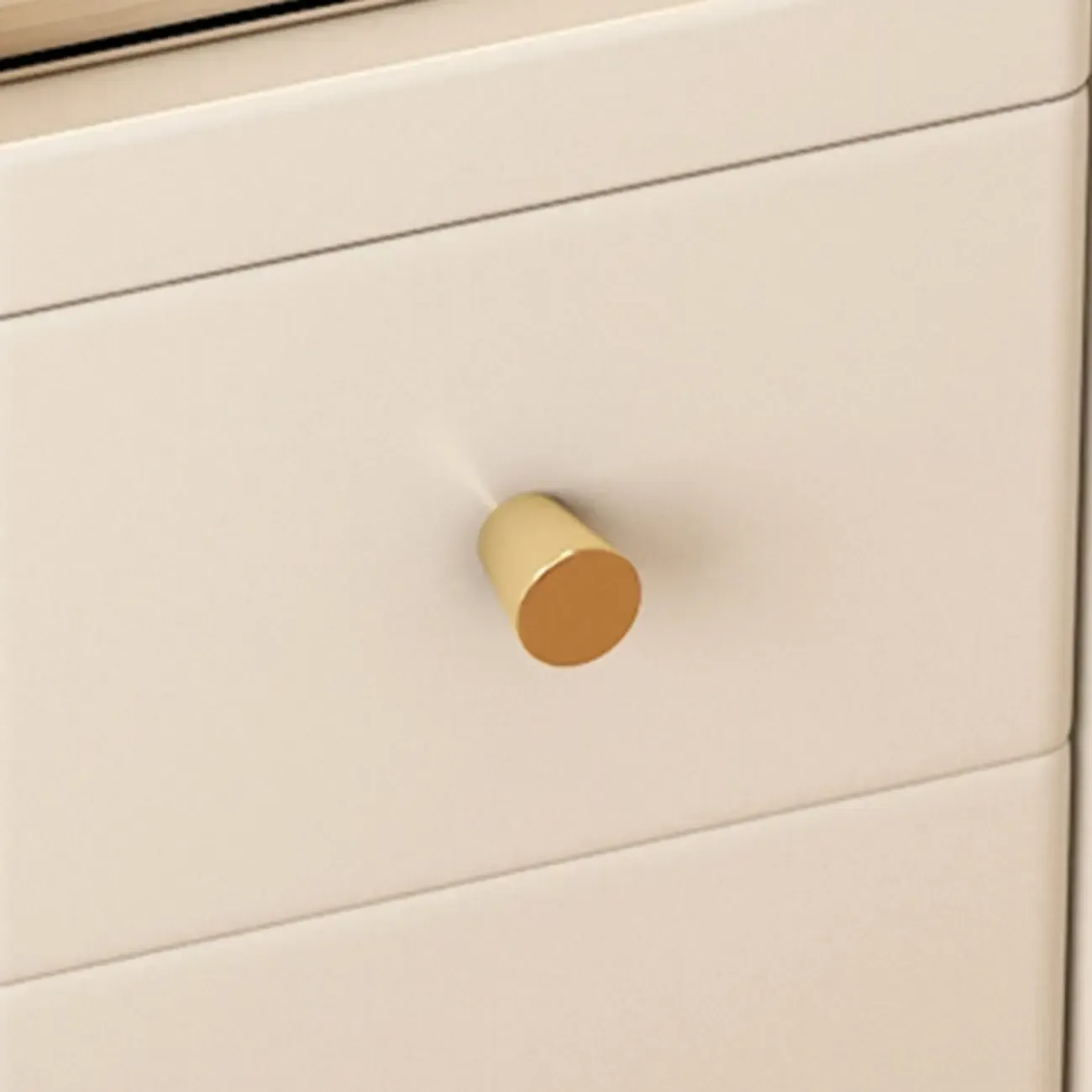 White Wood Narrow Nightstands with Drawers