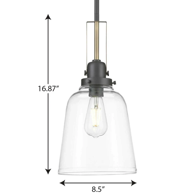 Progress Lighting Rushton 9  Wide Mini Pendant