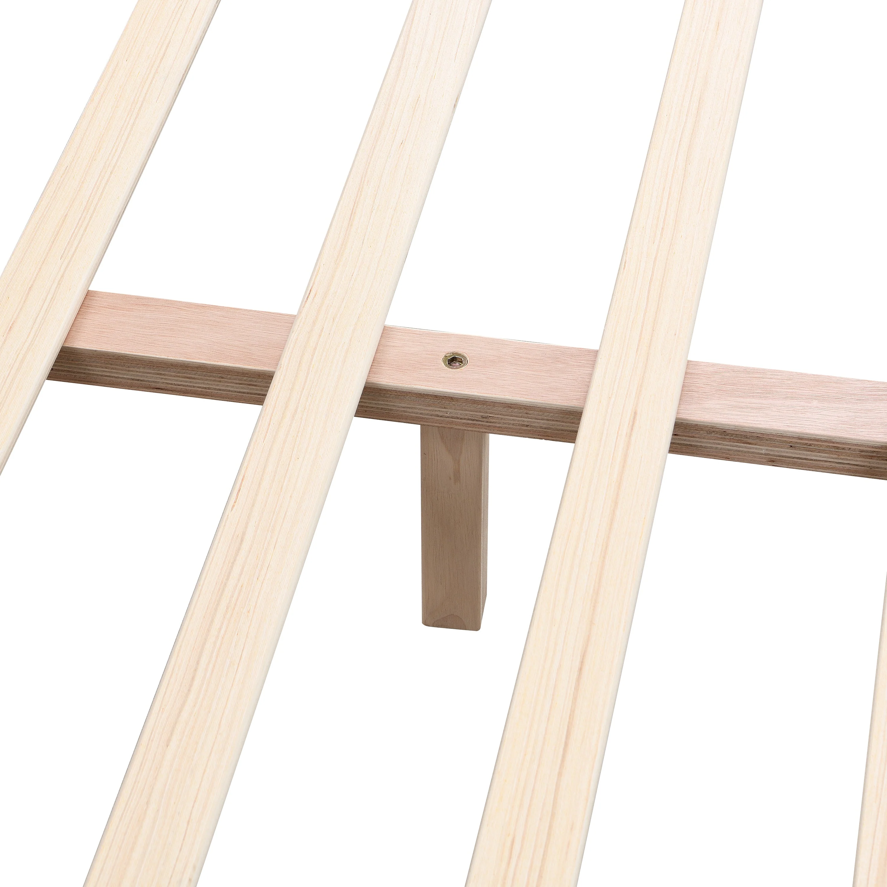 Faux Leather Upholstered King Bedframe with Night Lights