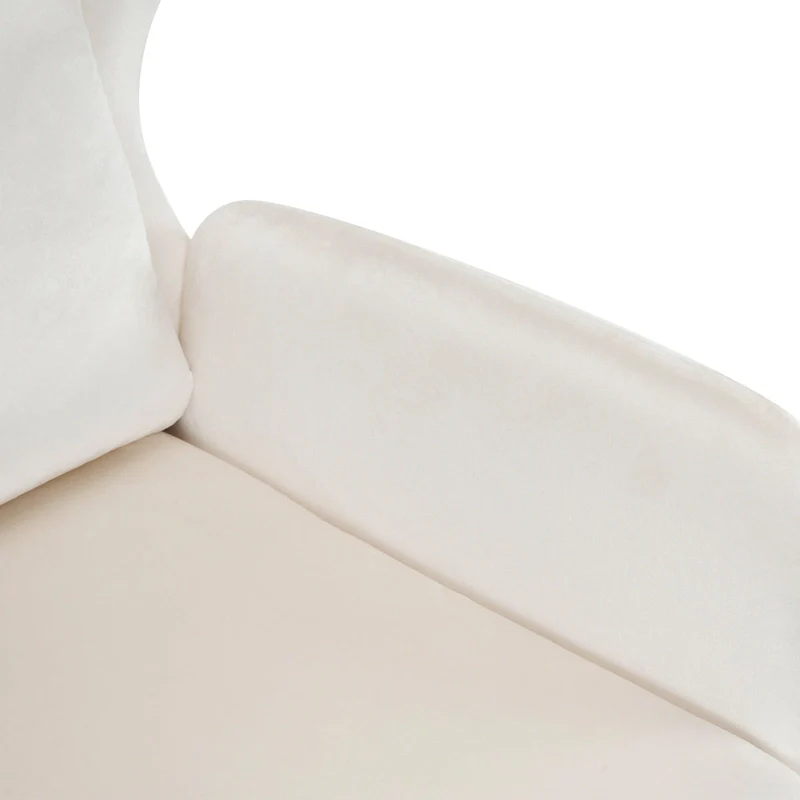 Stylish Wing Back Velvet Accent Chair by Christopher Knight Home