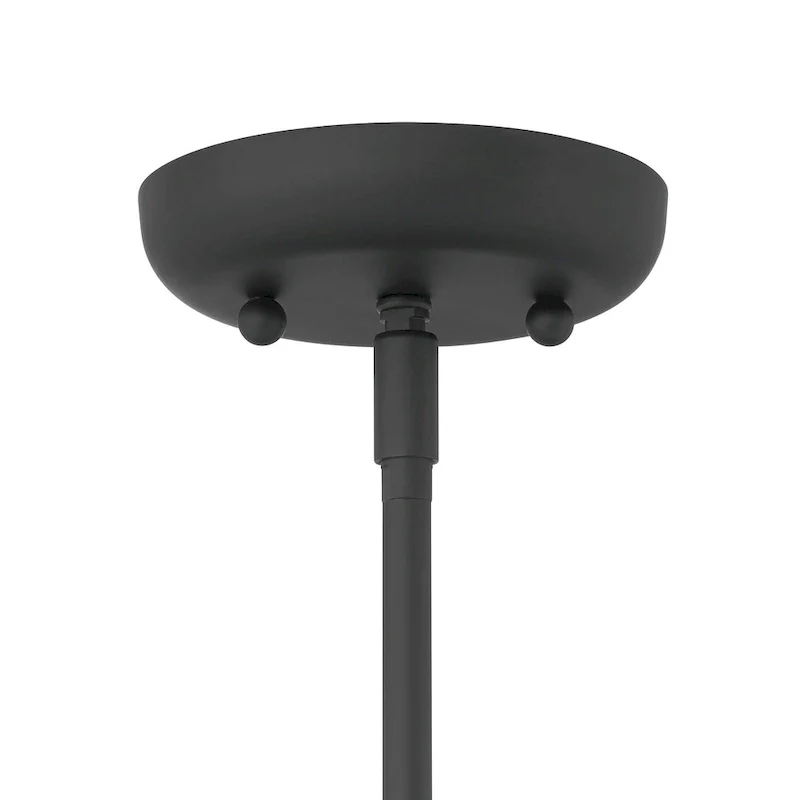 Lumanity Declan Modern Disc Matte Black 18  Pendant Ceiling Light - 18  D x 18  W x 6.5  H