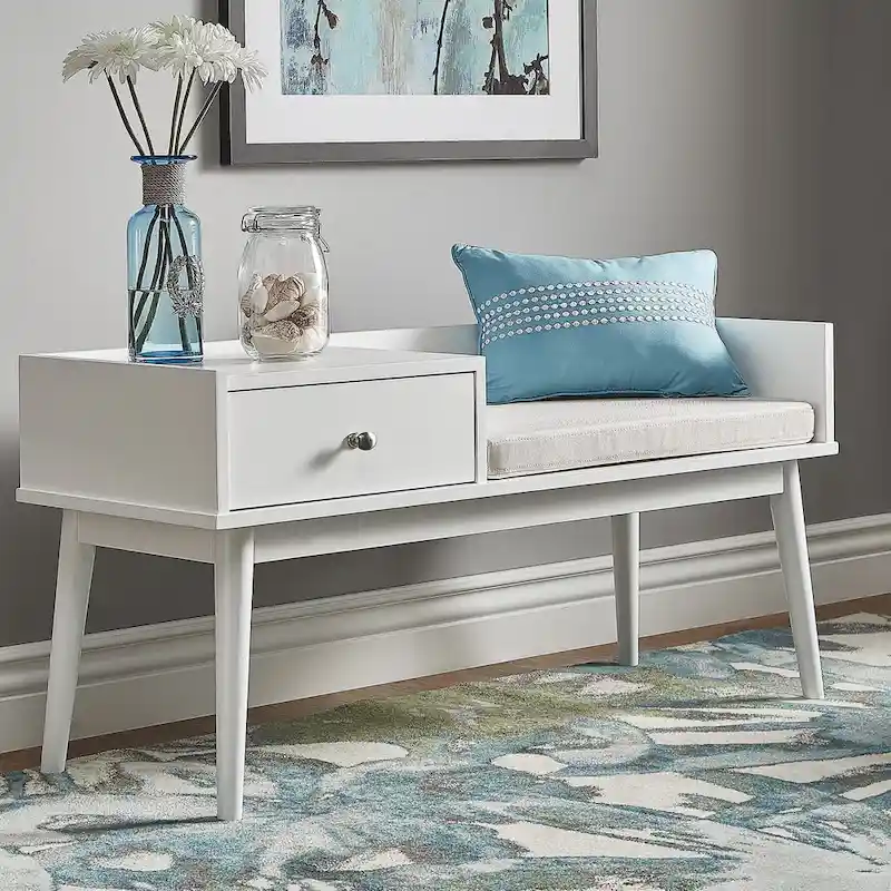 Niklas 1-drawer Cushioned Entryway Bench iNSPIRE Q Modern