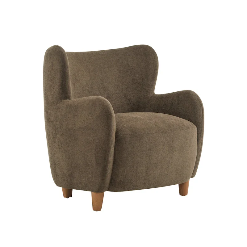 Bacho Fabric Wingback Accent Chair by Christopher Knight Home