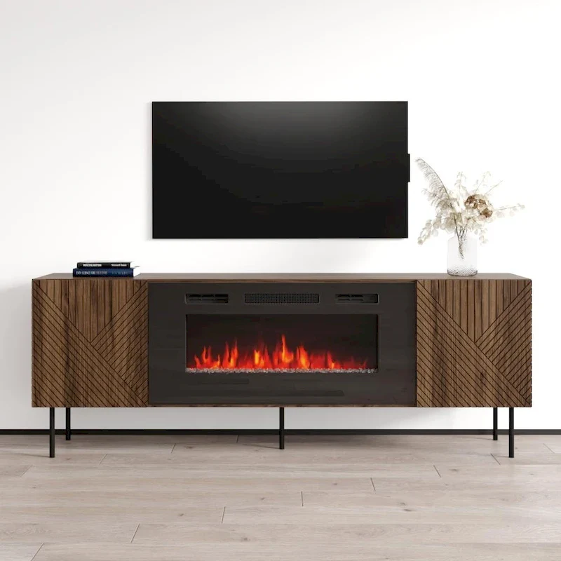Art Deco BL-EF Fireplace TV Stand