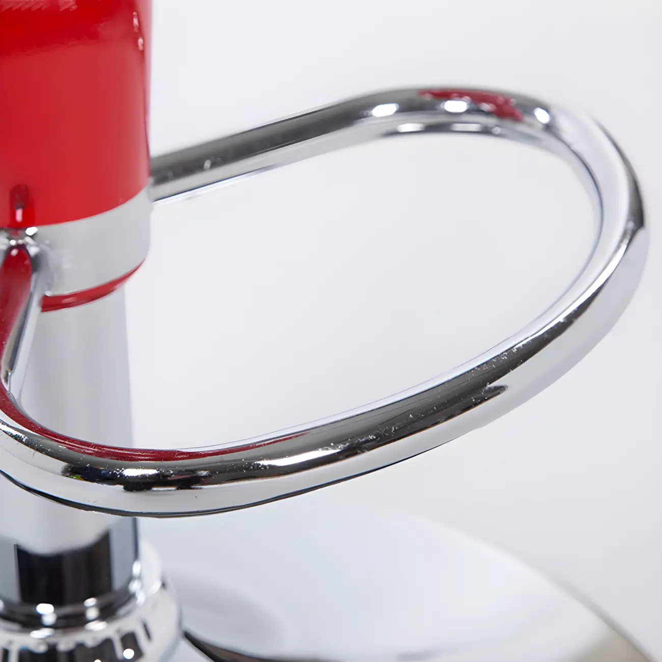 Plastic Chrome Swivel Bar Stool Height Adjustable