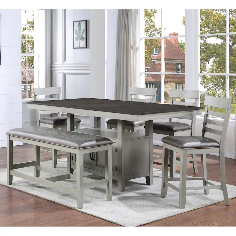 Steve Silver Hasbrook 6-Piece Counter Height Dining Set