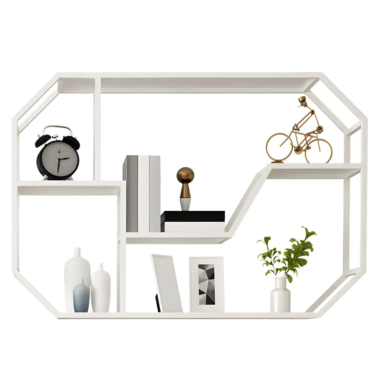 Simple Metal Black Wall-Mounted Wine Bottle Rack