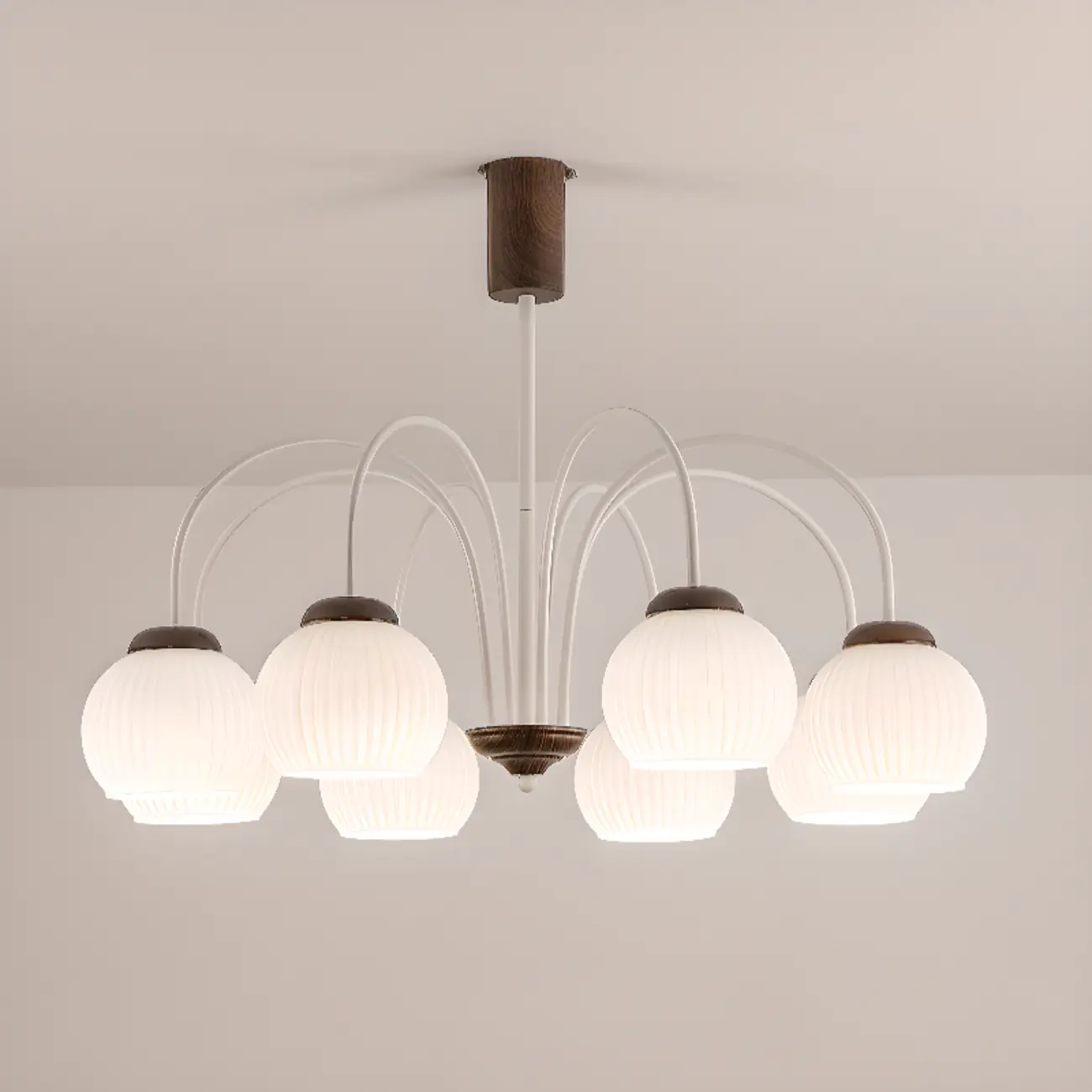 Modern Elegant Globe Pendant Chandelier with Flexible Length