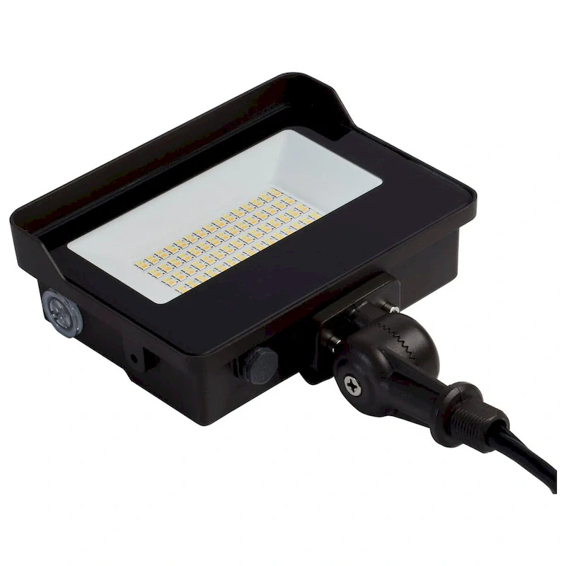 LED Tempered Glass Flood Light with Bypassable Photocell 3K/4K/5K 15W/25W/35W - Bronze