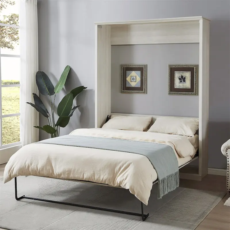 Murphy Wall Bed Cabinet Space-Saving Bed by Harper&Bright Designs