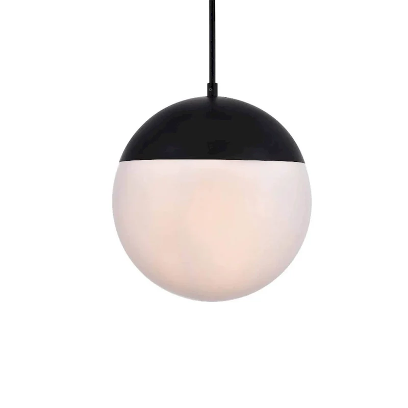 Elegant Lighting Eclipse Single Light 12  Wide Pendant with Frosted