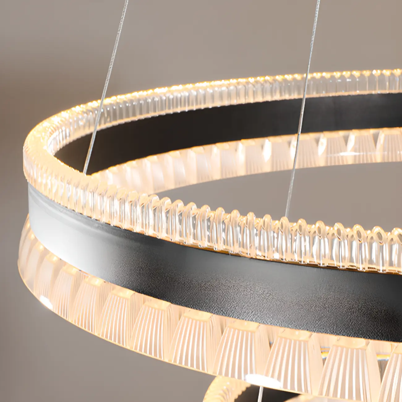 Stylish Modern Circle Tiered Ring LED Chandelier