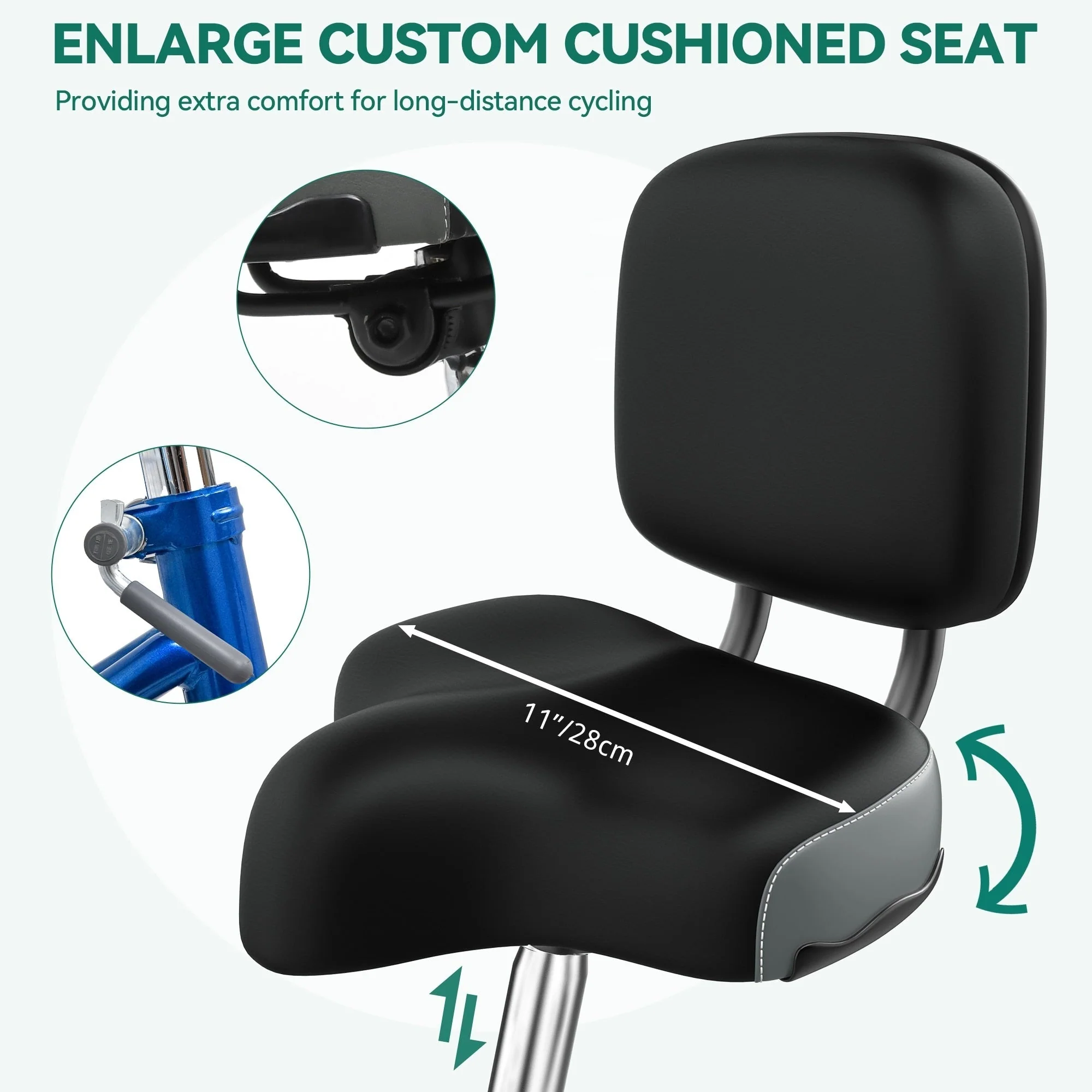 26 Adult Tricycle 3 Wheel Bikes 7 Speed Trike Bike