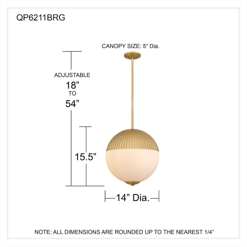 Mia 2-Light Brushed Gold Pendant Light