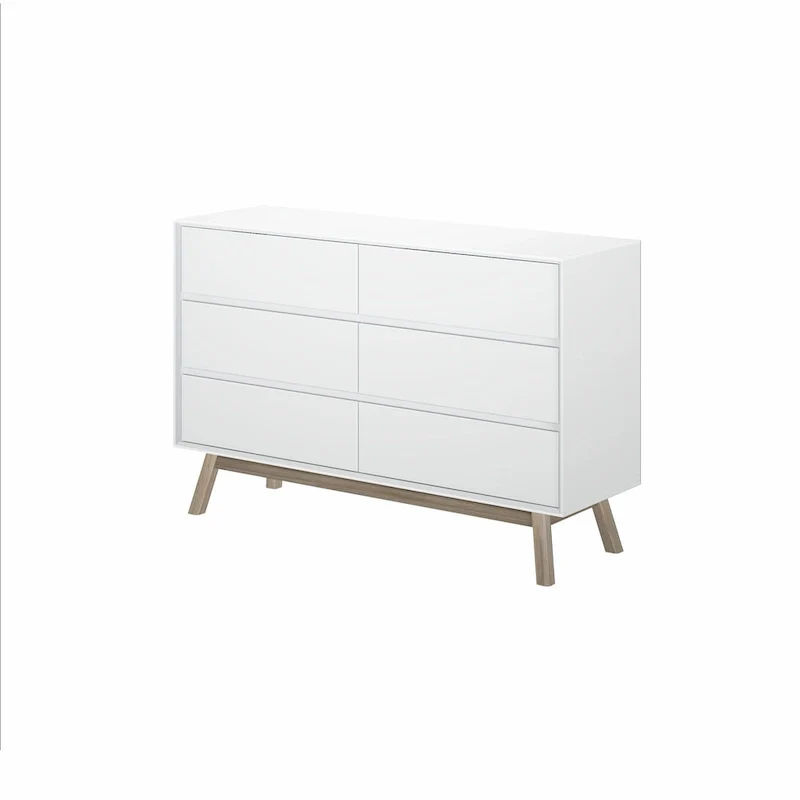 Plank and Beam Mid-Century Modern 6-Drawer Dresser