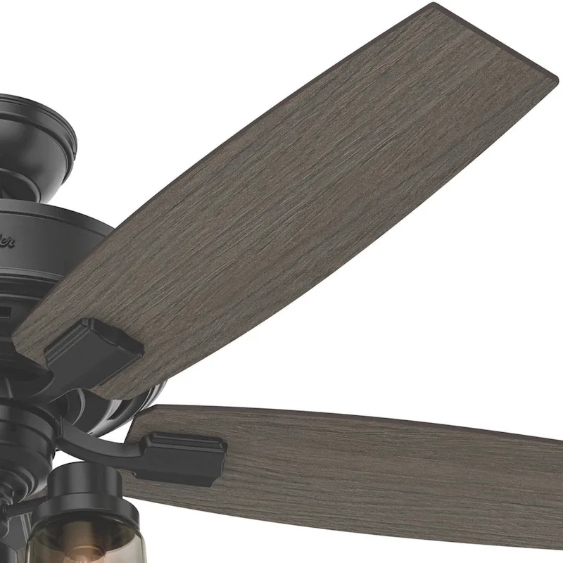 Hunter Fan Bennett Brushed Nickel/ Grey Oak 52-inch Ceiling Fan