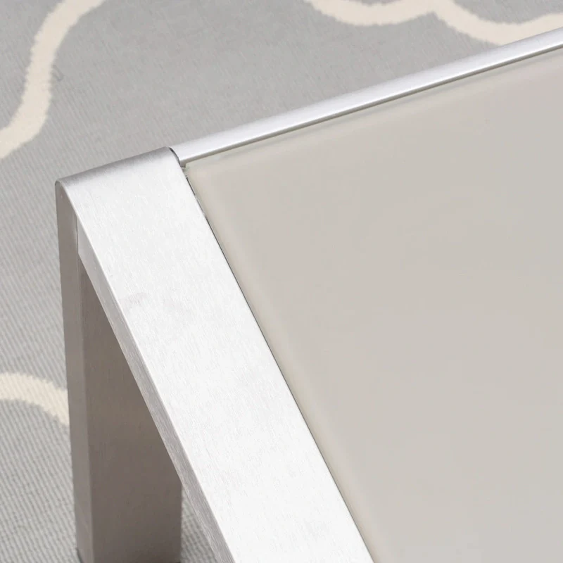 Aviara Aluminum Loveseat and Coffee Table by Christopher Knight Home