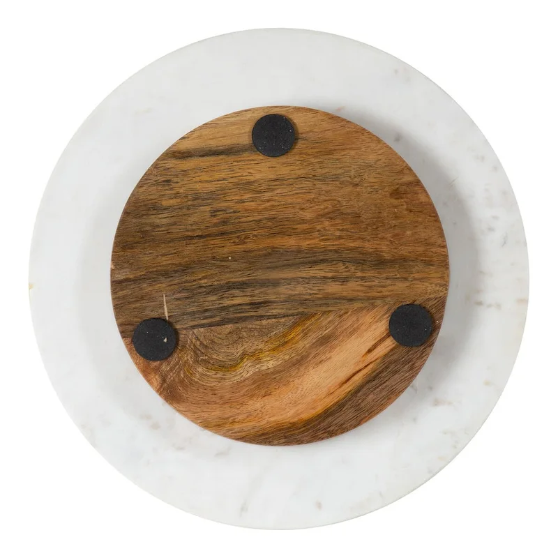 Kate and Laurel Praxis Wood Tiered Tray