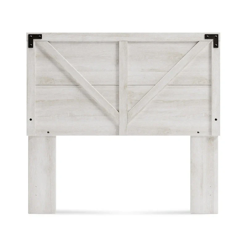 Signature Design by Ashley Shawburn Whitewashed Crossbuck Panel Headboard