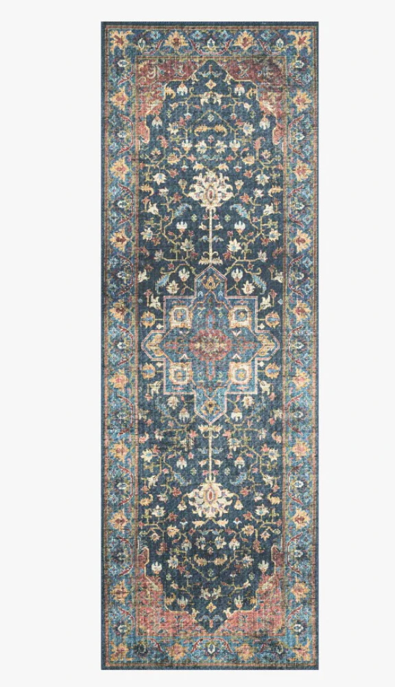 Skye Denim/Brick Rug