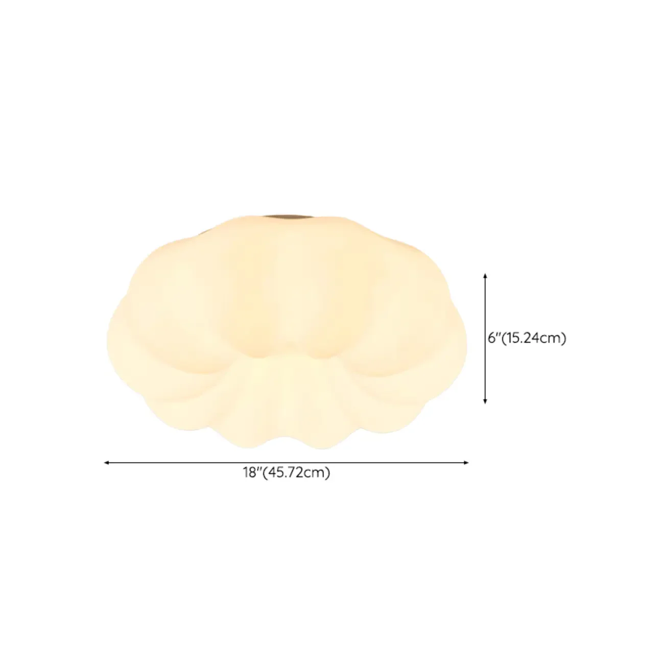 Modern White Geometric LED Dimmable Flush Mount Ceiling Light