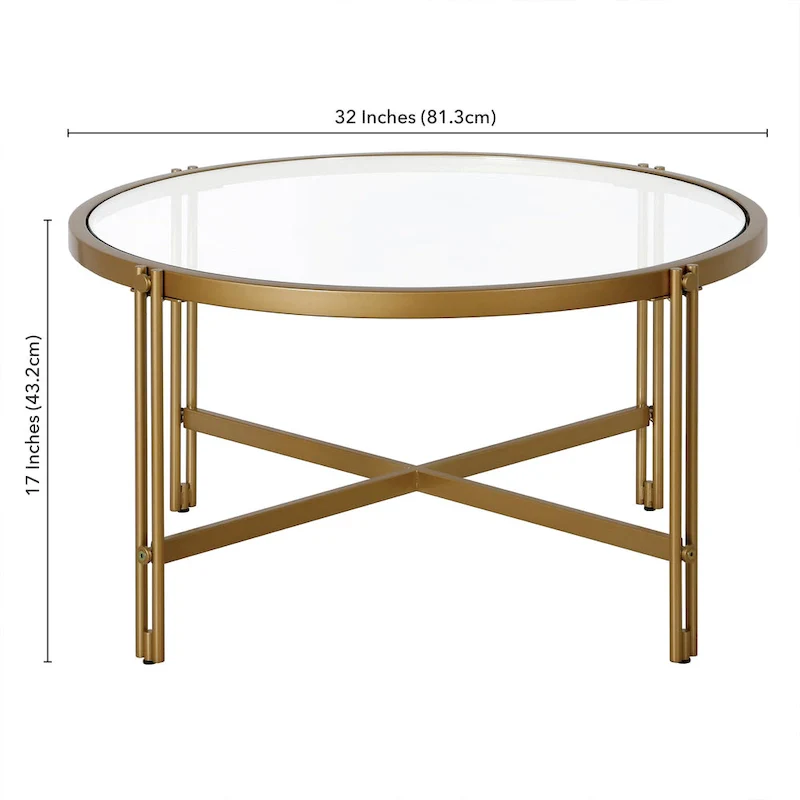 Inez 32   Wide Round Coffee Table