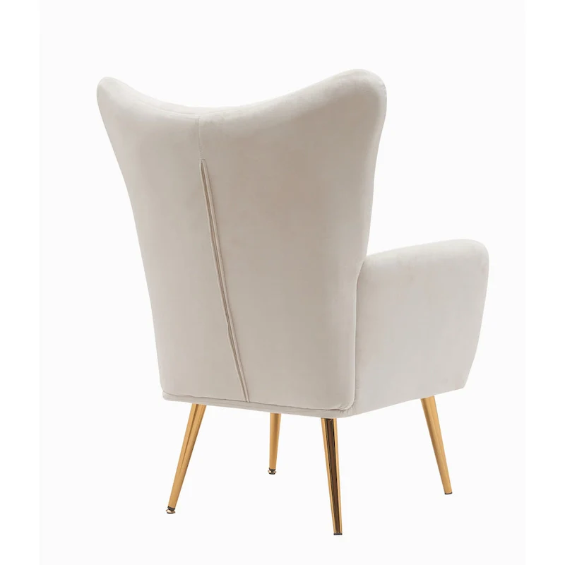 Mid Century Wingback Upholstered Accent Chair