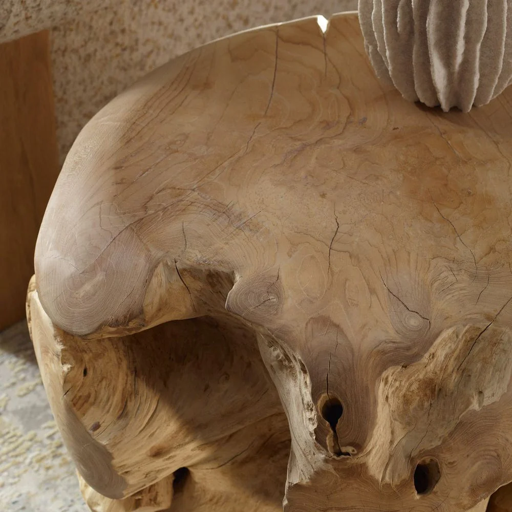 Sola Side Table, Bleached