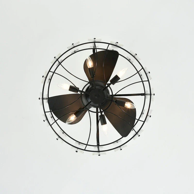 Vinney 25 Inch Modern style Fandelier Lighted with Remote