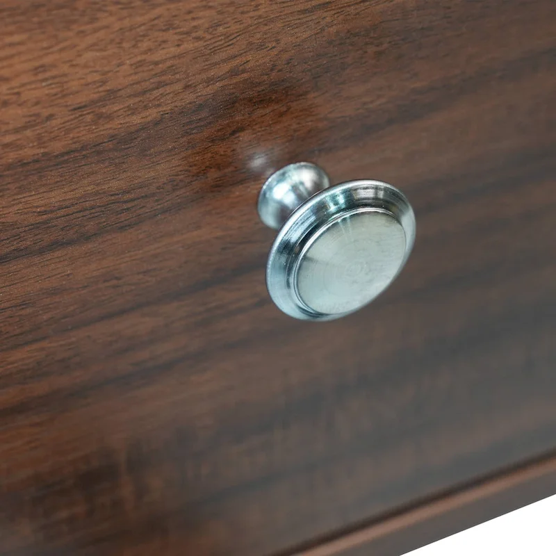 Rochester 2-Drawer 4-Shelf TV Stand Credenza with Iron Legs