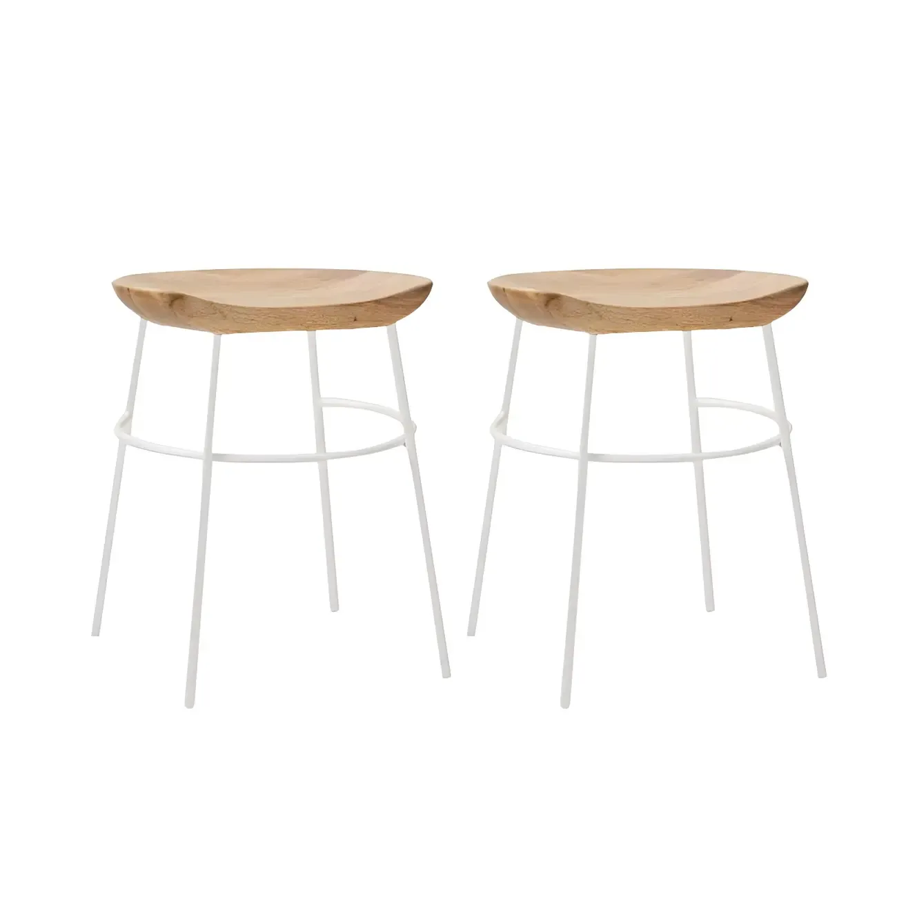 Modern Solid Wood Counter Height Bar Stools