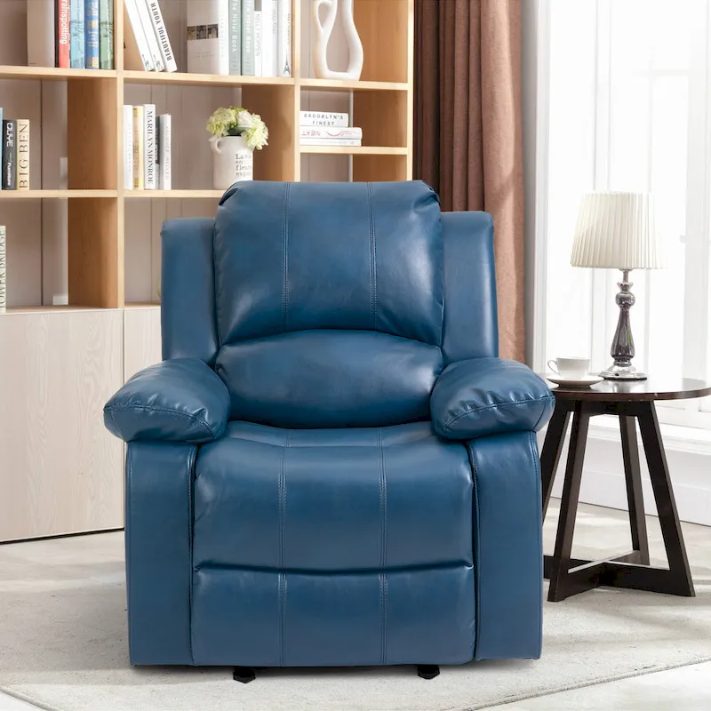 Clihome Faux Leather Recliner Chair with Massage