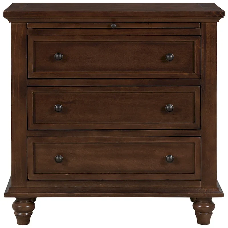 3-Drawer Wood Cabinet