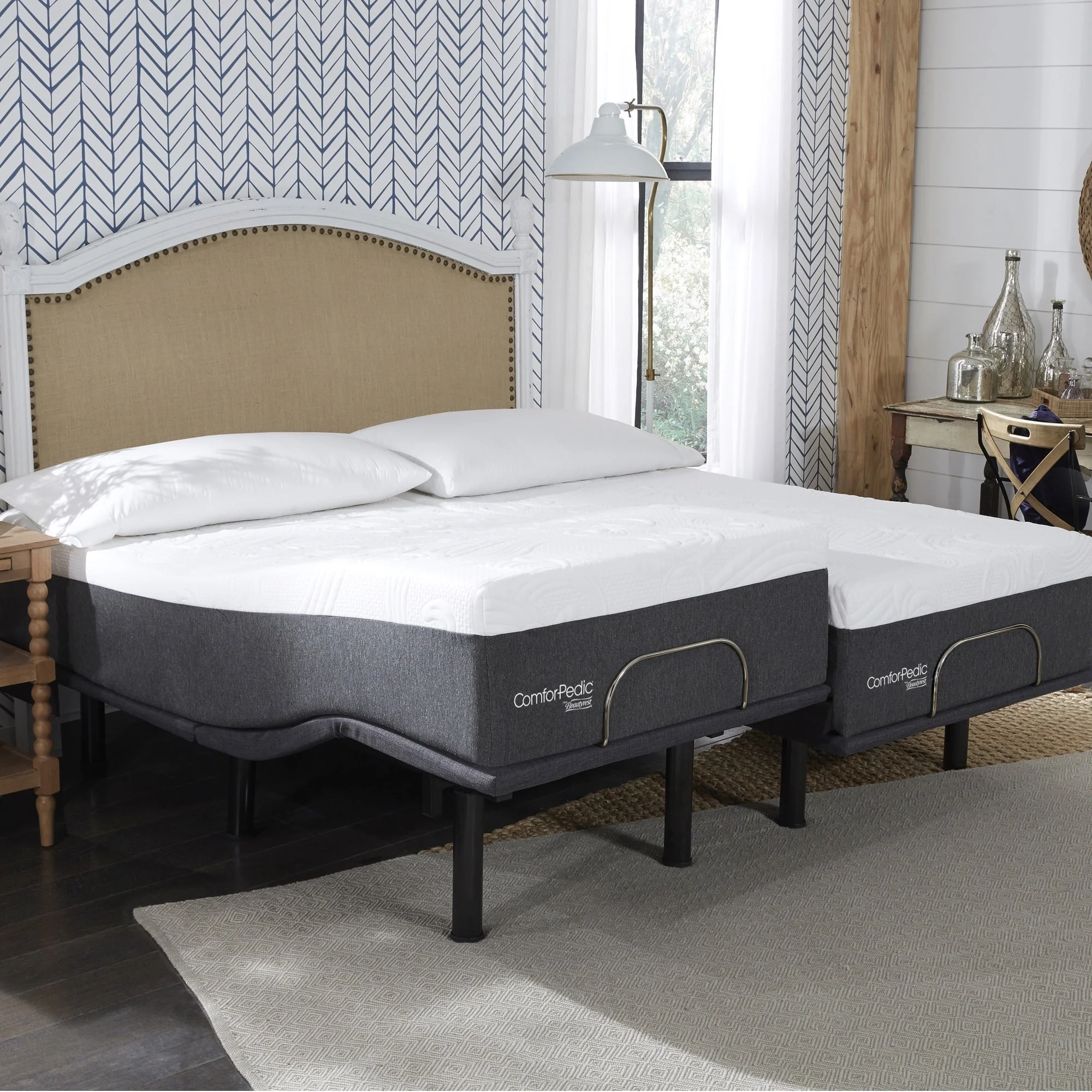 ComforPedic from BeautyRest 14-inch Mattress and Adjustable Bed Set