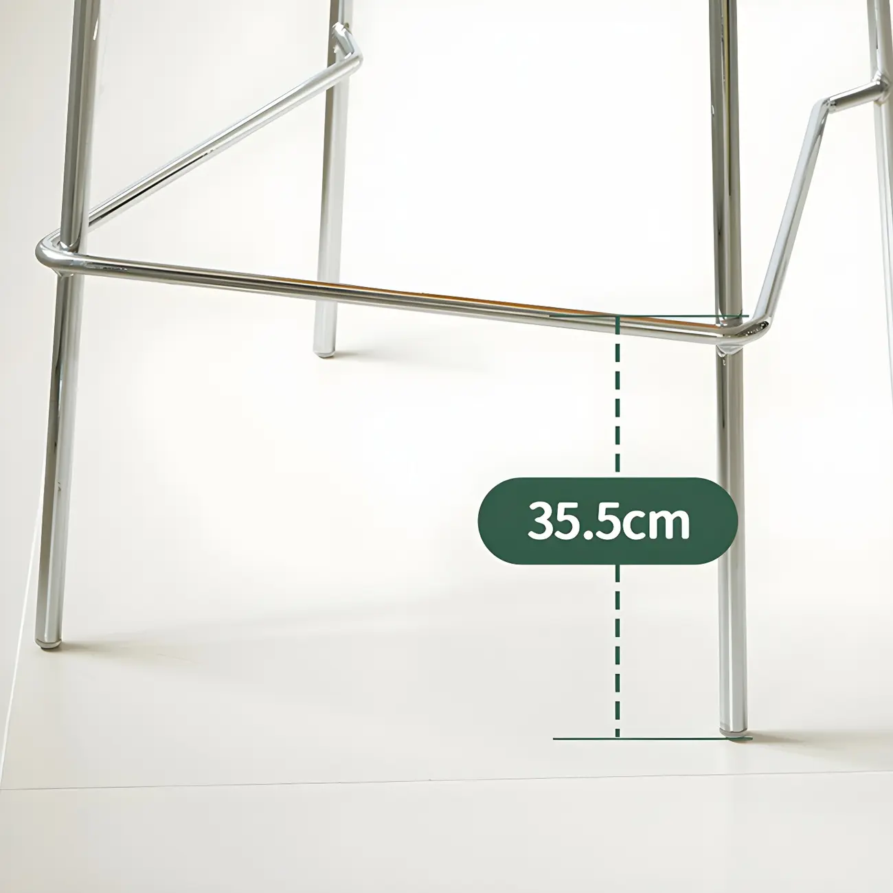 Modern Metal Counter Height Acrylic Bar Stools