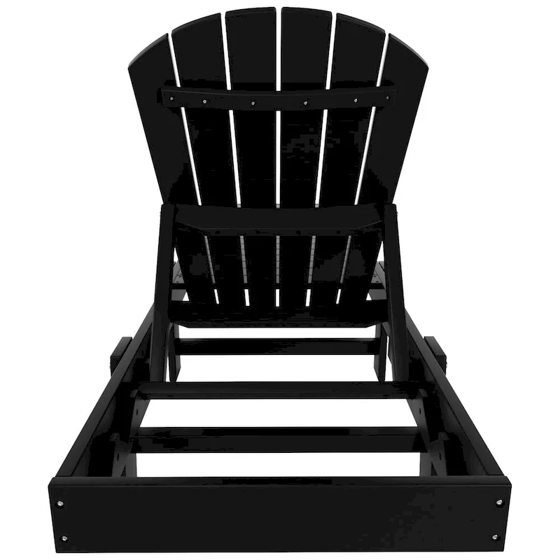 Polytrends Altura Armless Poly Eco-Friendly All Weather Reclining Chaise Lounge (Set of 2)