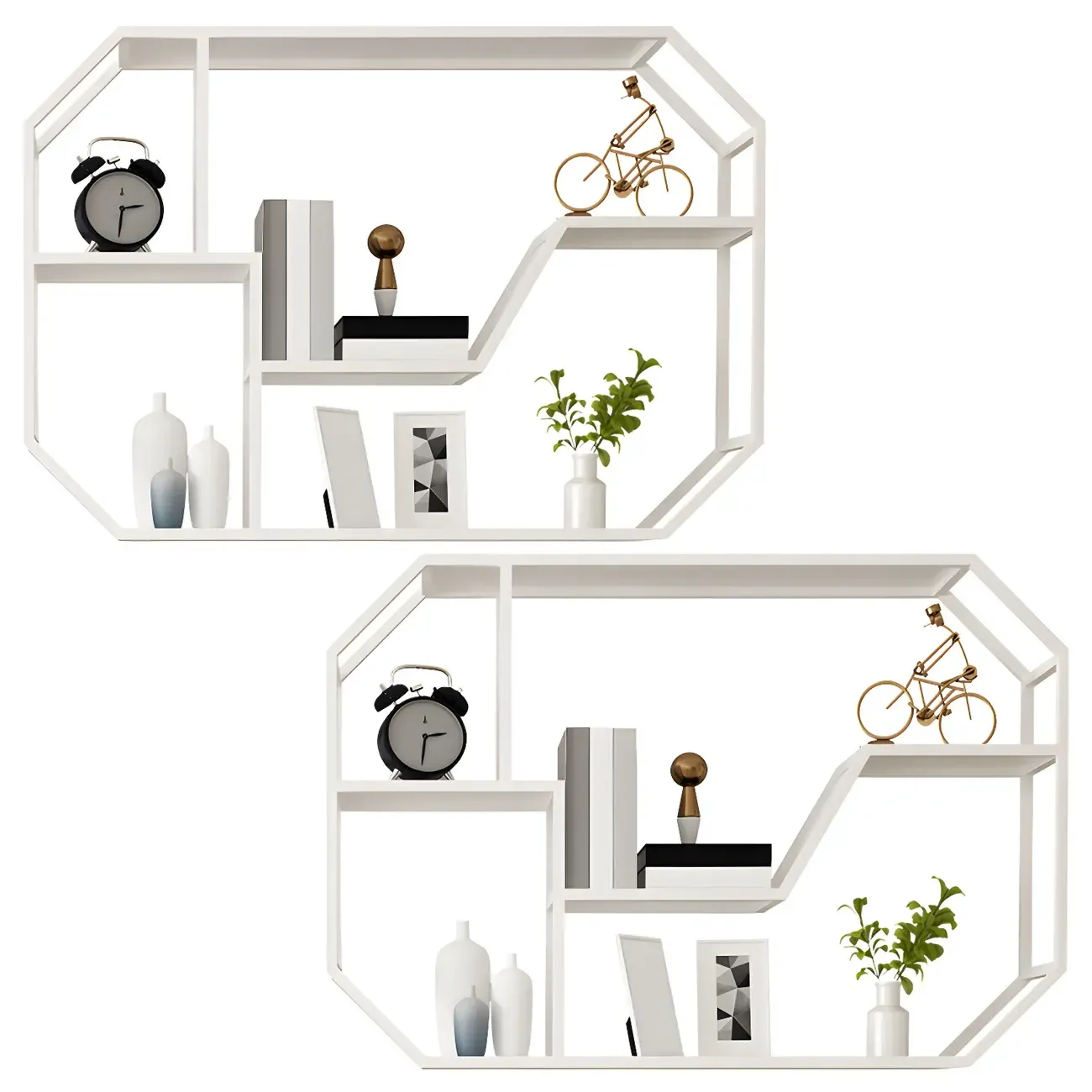 Simple Metal Black Wall-Mounted Wine Bottle Rack