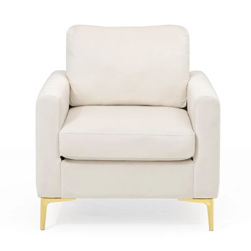 Pellebant Modern Upholstered Accent Armchair Club Chair