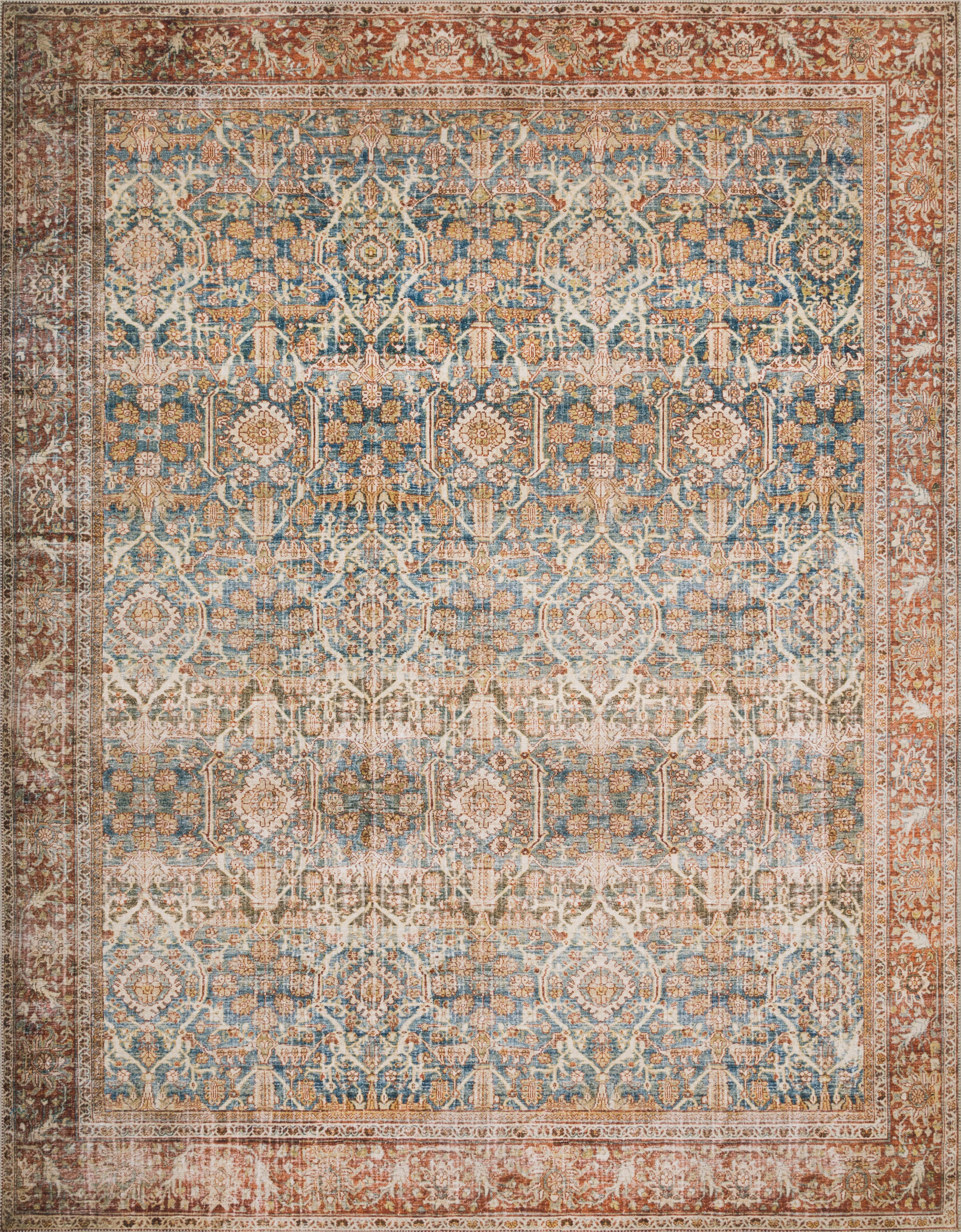 Layla Ocean / Rust Rug