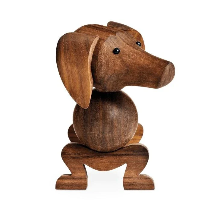 Kay Bojesen Dog, Walnut - H: 4.3