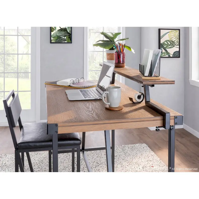 Carbon Loft Gunn Stand Up Desk with Removable Shelf