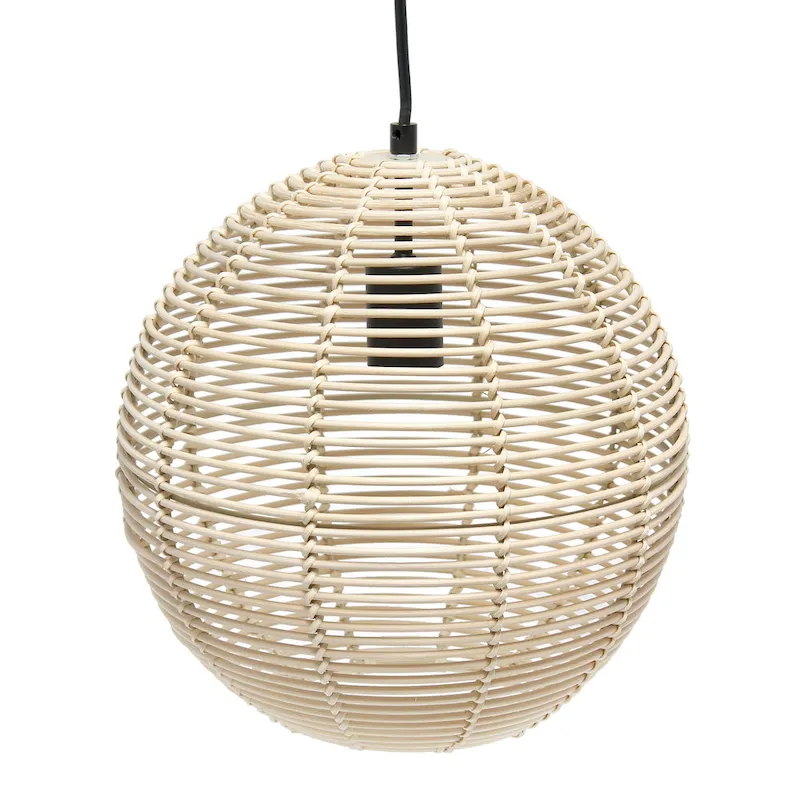 60 in. 1 Light Natural Globe Pendant