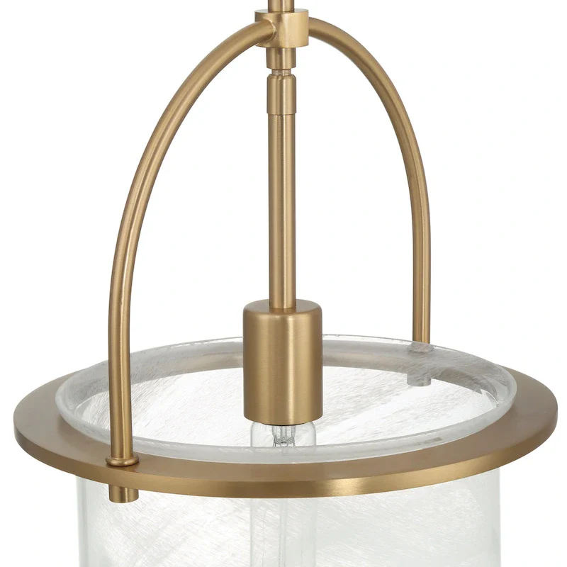 Beatrice Handmade Marbleized Glass and Metal Ceiling Light - 10.1 L x 10.1 W x 17.6 H