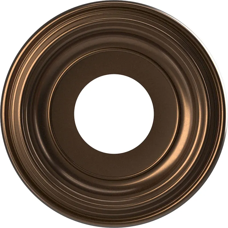 3 1/2  Inside Diameter - Traditional Thermoformed PVC Ceiling Medallion