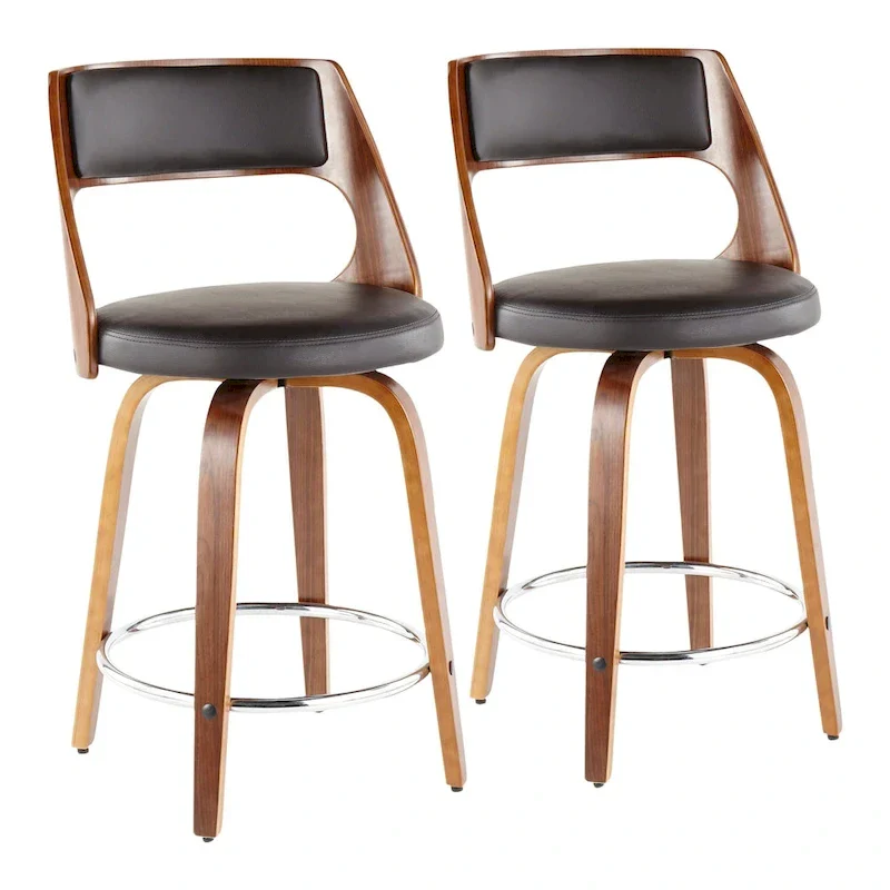 Carson Carrington Alingsas Mid-century Modern Counter Stool (Set of 2)