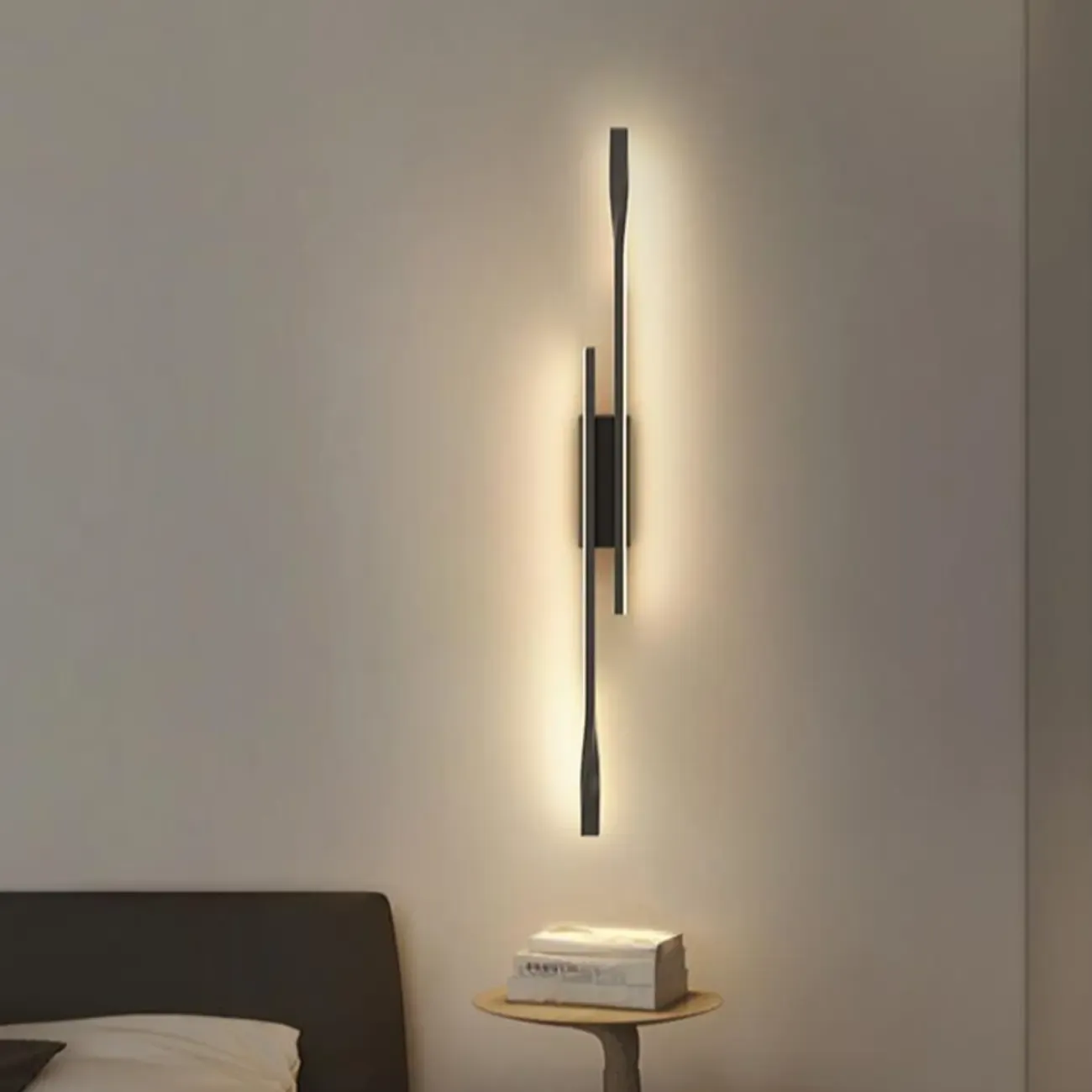 Modern Linear Wall Sconce with Silica Gel Shade