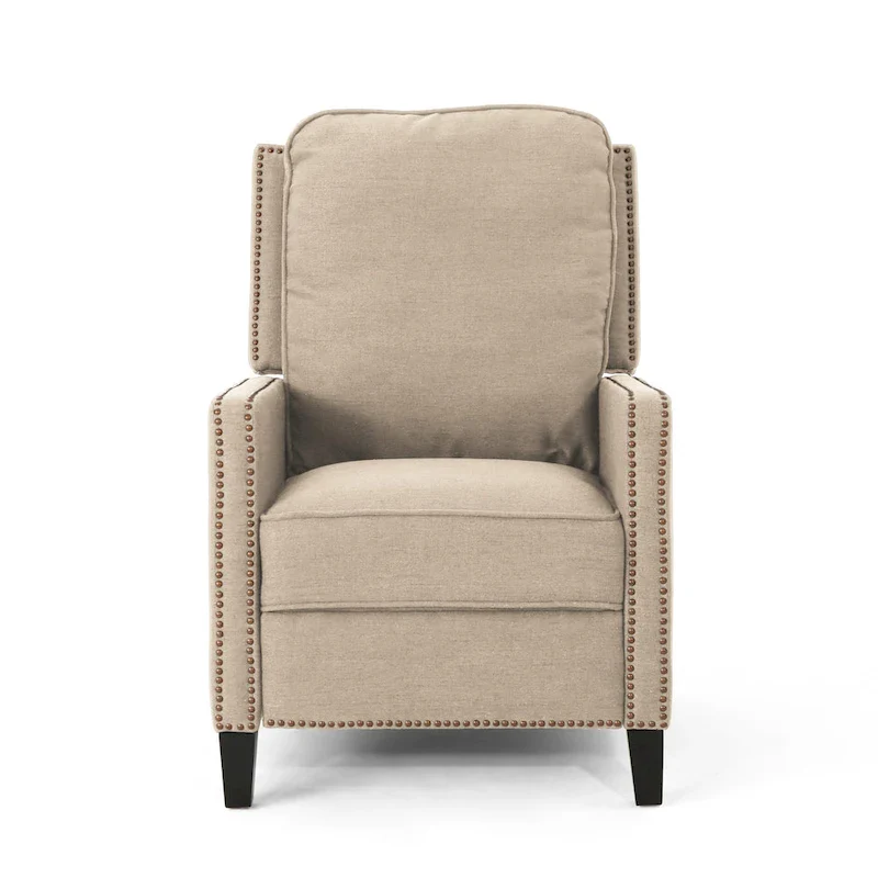 Cecelia Traditional Fabric Pushback Recliner by Christopher Knight Home